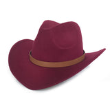 Black Cowboy Hat Denim Hat Men's and Women's Autumn and Winter Warm