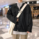 Men Denim Jackets Fall Denim Jacket Male Student Denim Jacket