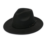 Black Cowboy Hat Autumn and Winter Vintage Top Hat Women's Trendy Hat