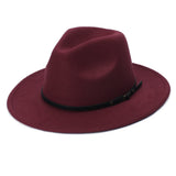 Black Cowboy Hat Autumn and Winter Vintage Top Hat Women's Trendy Hat