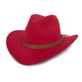 Black Cowboy Hat Denim Hat Men's and Women's Autumn and Winter Warm