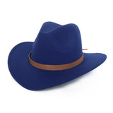 Black Cowboy Hat Denim Hat Men's and Women's Autumn and Winter Warm