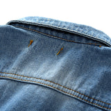 Children Jean Jackets Autumn and Winter Coat Rose Embroidered Denim