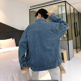Men Denim Jackets Fall Denim Jacket Male Student Denim Jacket