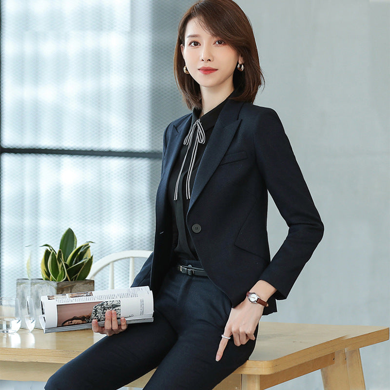 Interview Suit Women's Suit Fall Winter Fashion Slim-Fitting Work Clothes