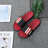 Men Slides Non Slip Shoes Indoor Outdoor Indoor and Outdoor Slippers Beach Fashion Striped Slippers Men