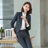 Interview Suit Women's Suit Fall Winter Fashion Slim-Fitting Work Clothes