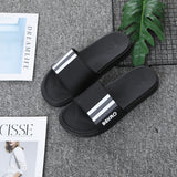 Men Slides Non Slip Shoes Indoor Outdoor Indoor and Outdoor Slippers Beach Fashion Striped Slippers Men