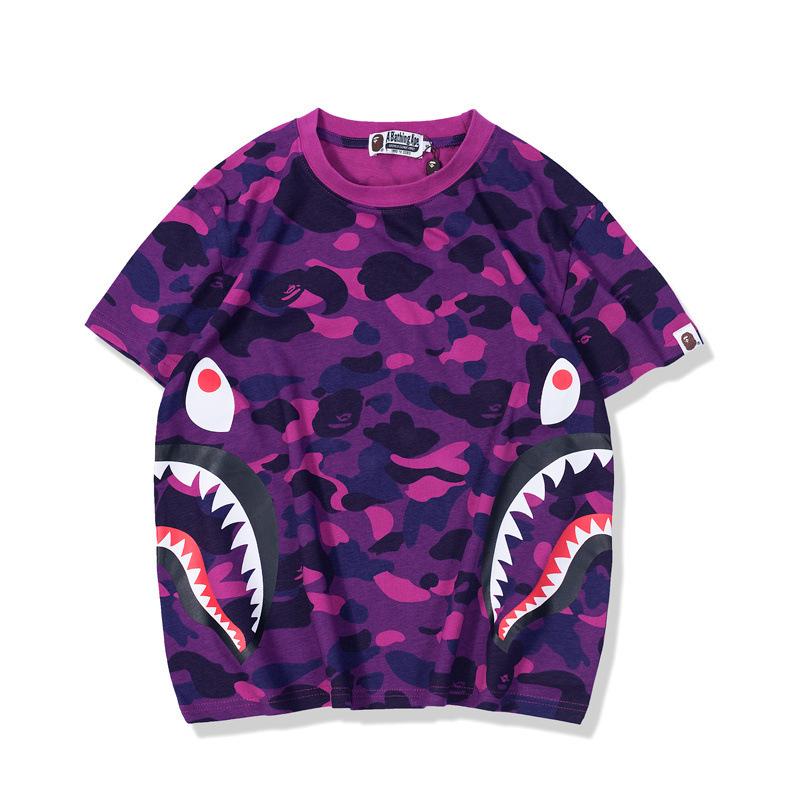 Bathing Ape T Shirt Summer Camouflage Youth Couple Wear Short Sleeve