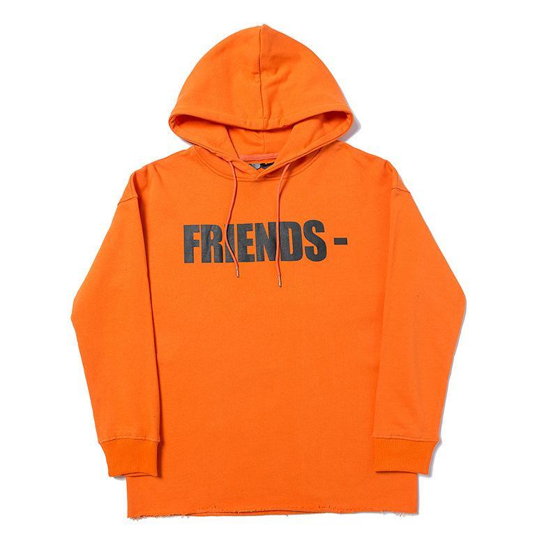 Vlone Hoodie Men'S V Loose Large Size Hooded Sweater Casual Able Coat