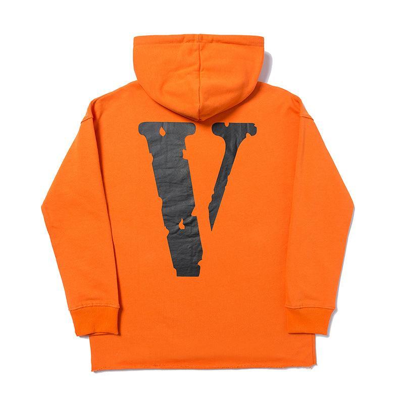 Vlone Hoodie Men'S V Loose Large Size Hooded Sweater Casual Able Coat