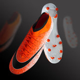 Football Shoes Men's Inkjet Series Design Soccer Shoes High-Resistant Fabric TPU Spike Sneakers