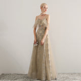 Long Homecoming Dresses Autumn and Winter Suspender Dress Princess Western Style