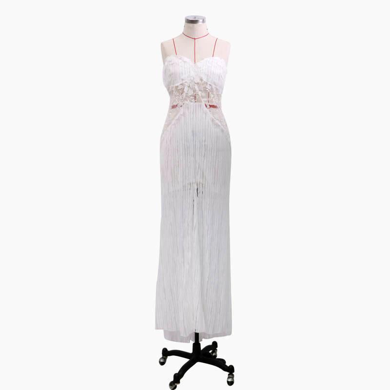 Women Lace Wedding Dress Women's Dress Sexy Bandeau Applique Formal Dress