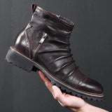 Yellowstone Cowboy Boots Men'S Retro Cowboy Boot High-Top Dr. Martens Boots Men'S Ankle Boots