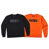 Vlone Sweatshirt Men And Women Couple Round Neck Cotton Sweater Street Coat