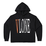 Vlone Hoodie Men'S Loose Plus Size Hooded Sweater