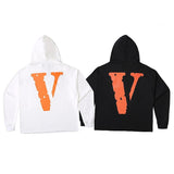 Vlone Hoodie Men'S Loose Plus Size Hooded Sweater