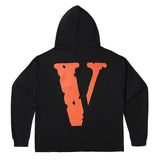 Vlone Hoodie Men'S Loose Plus Size Hooded Sweater