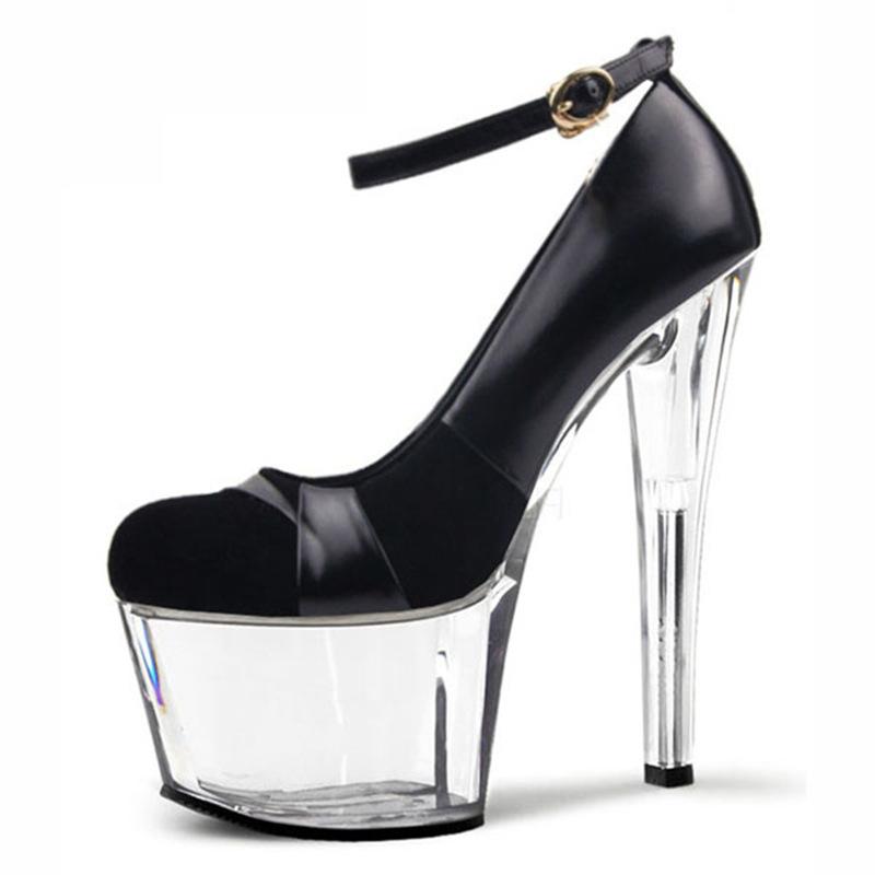 Platform Heels for Women Summer Black Sandals