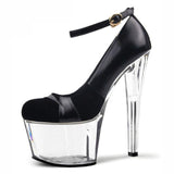Platform Heels for Women Summer Black Sandals