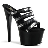 Platform Heels for Women 17CM Fashionable Sequins Slippers