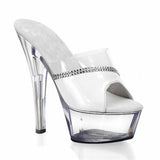 Platform Heels for Women Summer 15cm Nightclub High Heel Slippers