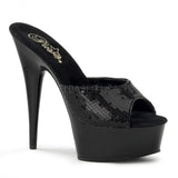 Platform Heels for Women Fashion Slippers Black High Heels
