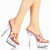 Platform Heels for Women), High Heel Models Catwalk Banquet Stiletto Heel Slippers