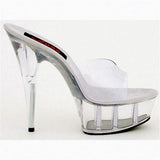 Platform Heels for Women Peep Toe High Heel Slippers