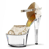 Platform Heels for Women 15cm High Heel Sandals Model Catwalk Wedding Shoes