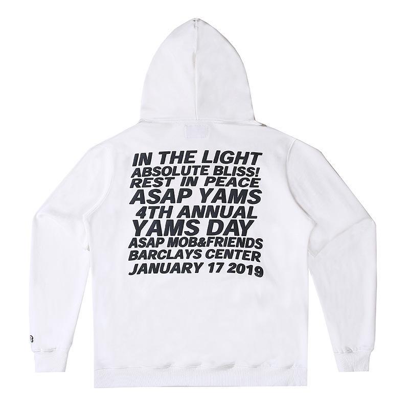 Vlone Hoodie Personalized Letter Hooded Plus Size Retro Sports Sweatshirt