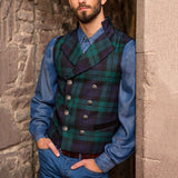 Men Dress Vests Spring and Autumn Casual Plaid Vest Men
