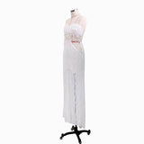 Women Lace Wedding Dress Women's Dress Sexy Bandeau Applique Formal Dress