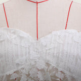 Women Lace Wedding Dress Women's Dress Sexy Bandeau Applique Formal Dress