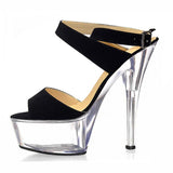 Platform Heels for Women 15cm High Heel Wristband Shoes