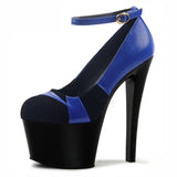 Platform Heels for Women Summer Black Sandals