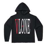 Vlone Hoodie V Men'S Personality Hooded Sweater