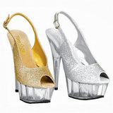 Platform Heels for Women Nightclub High Heel 15cm High Heel Sandals Women