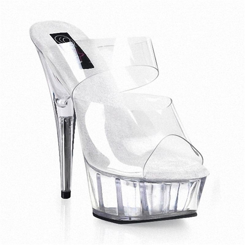 Platform Heels for Women 15cm Sandals Nightclub High Heel Slippers