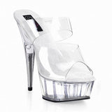Platform Heels for Women 15cm Sandals Nightclub High Heel Slippers