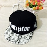Eazy E Costume Compton Embroidered Flat Brim Baseball Hat Spring and Summer Men and Women