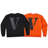 Vlone Sweatshirt Men And Women Couple Round Neck Cotton Sweater Street Coat