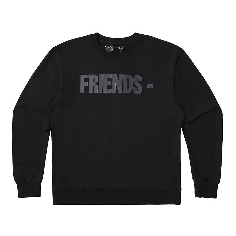 Vlone Sweatshirt Men And Women Couple Round Neck Cotton Sweater Street Coat