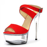Platform Heels for Women 15cm High Heel Wristband Shoes