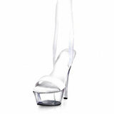 Platform Heels for Women Transparent Crystal High-Heeled Shoes Stage Sandals Platform Shoes