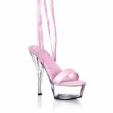 Platform Heels for Women Transparent Crystal High-Heeled Shoes Stage Sandals Platform Shoes