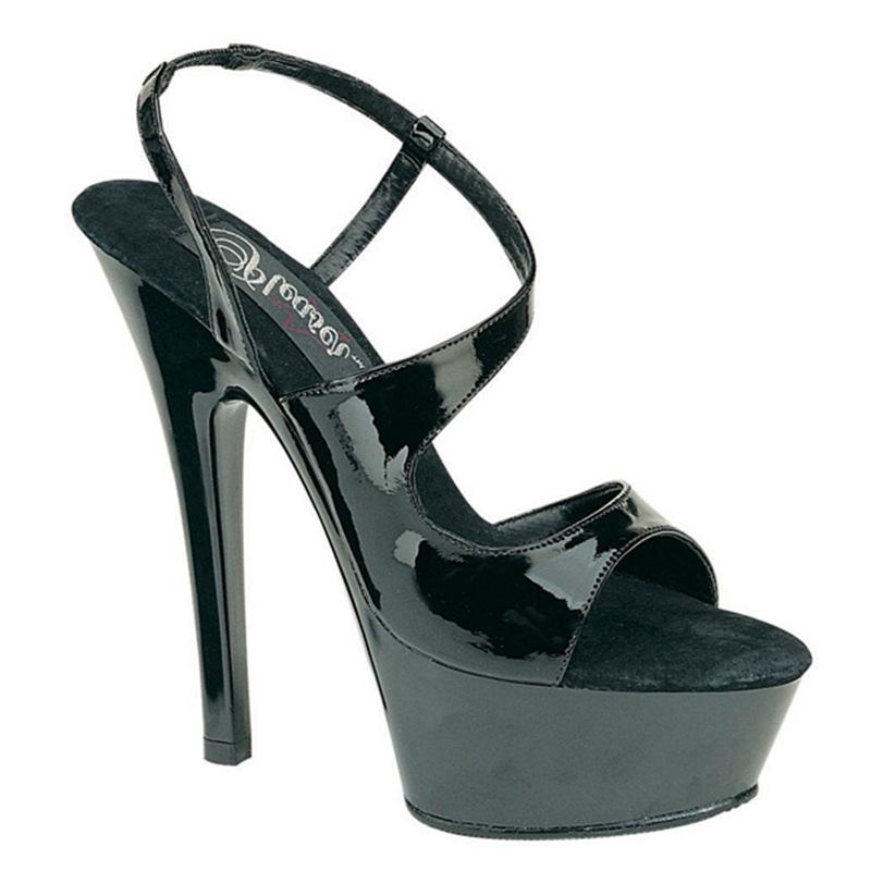 Platform Heels for Women High Heel 15cm Fish Mouth Cross Strap Sandals