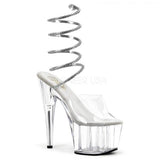 Platform Heels for Women 15cm Nightclub High Heel Fully Transparent Summer Stiletto Sandals
