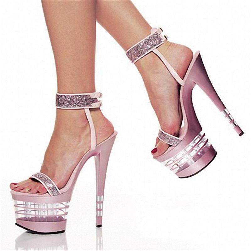 Platform Heels for Women Open Toe Flower Color-Matching Sandals